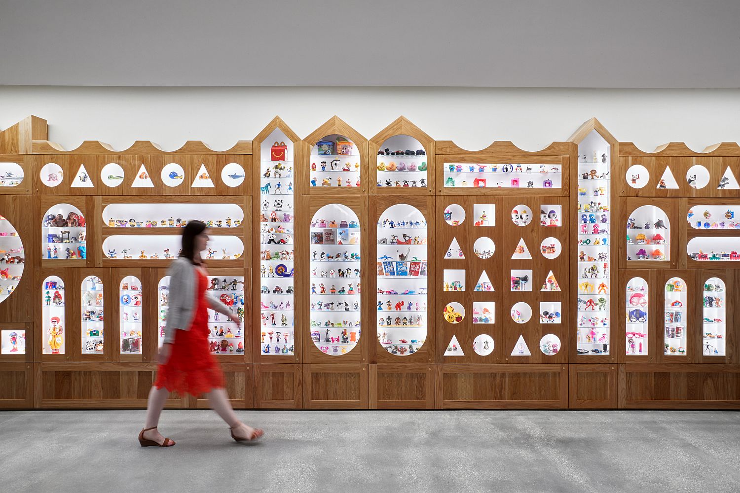 Historic collectibles and memorabilia inside the McDonald’s Global HQ