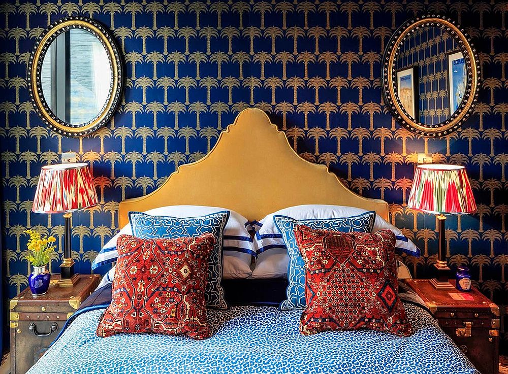 Tropical bedroom with a healthy dose of Mediterranean charm