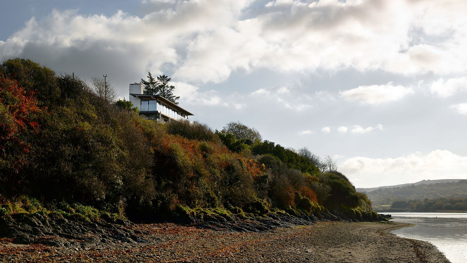 Stunning landscape of the Pembrokeshire Coast National Park surrounds the house
