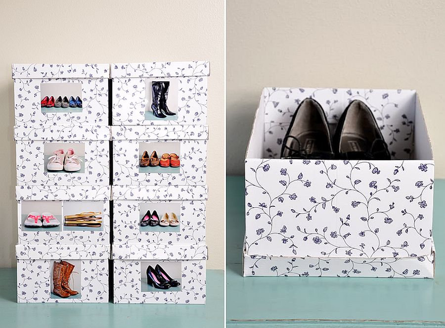 Trendy and stylish shoe organization idea