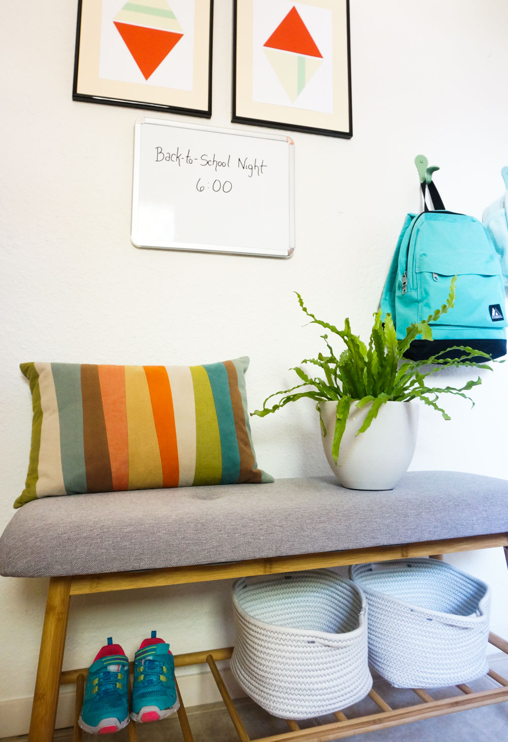 Organized entryway style