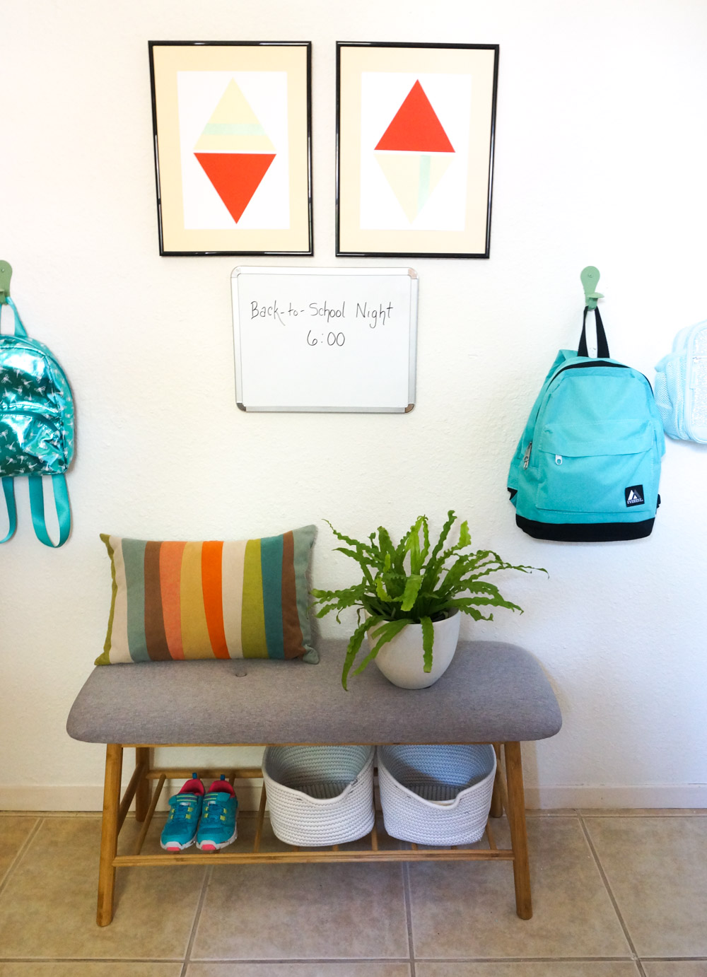 Organized, functional entryway