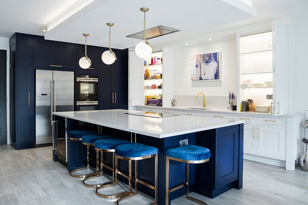 blue kitchen design idea