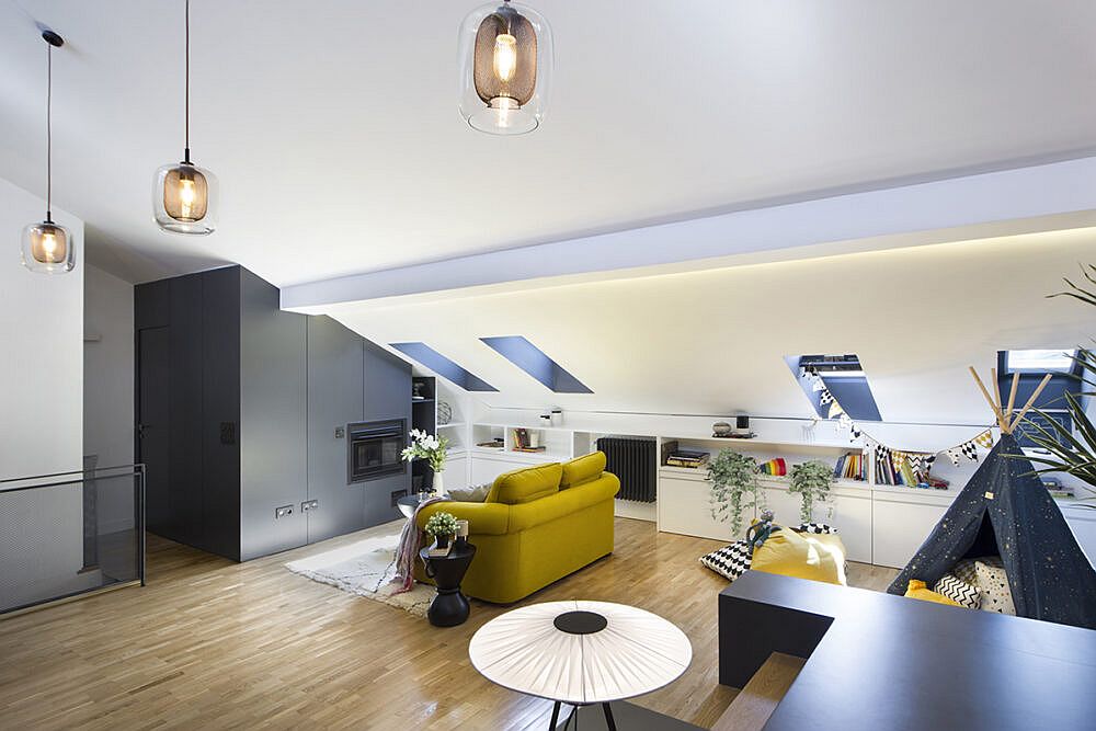 Impressive Attic Makeover Reveals a Space-Conscious Family Hub in Madrid!